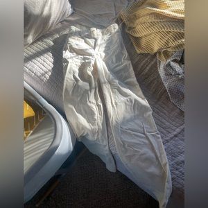 Maeve White Corduroy Pants